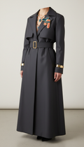 Technical Trench Coat with Water-Repellent Nylon