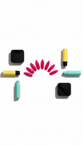 Electric Fuchsia Stiletto Nail Set